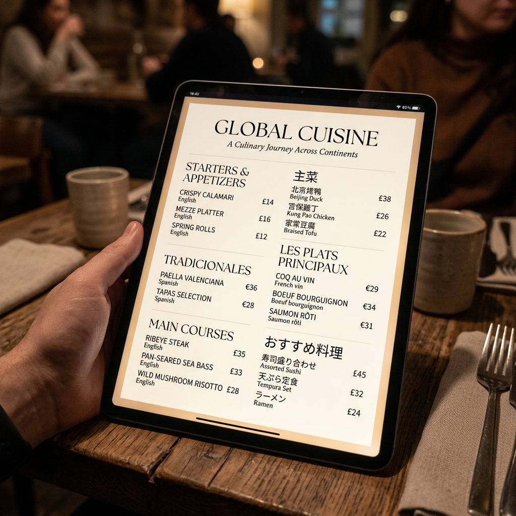 Creating Multi-Language Menus Instantly with AI